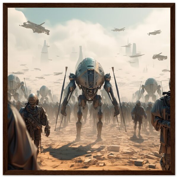 Future War Sci-Fi Futuristic Framed Print