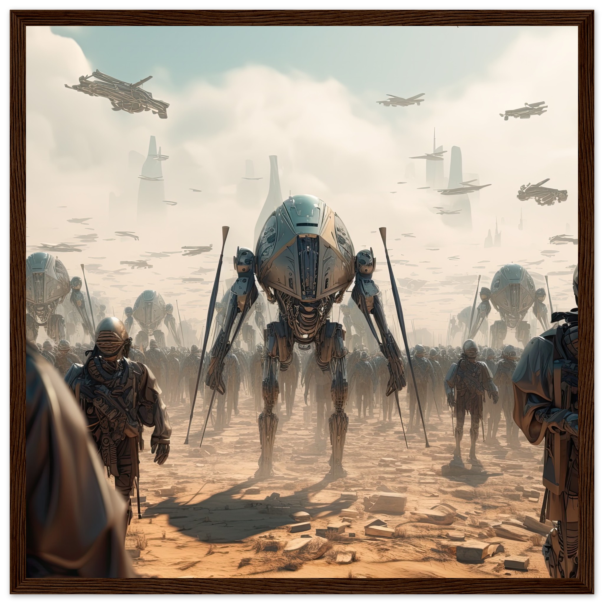 Future War Sci-Fi Futuristic Framed Print