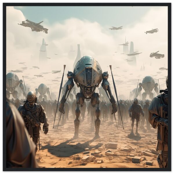 Future War Sci-Fi Futuristic Framed Print