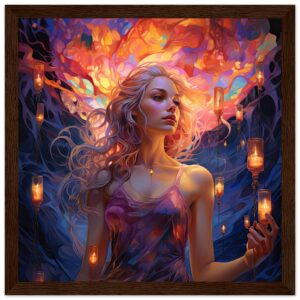 Lovely Lanterns and Colors Framed Print