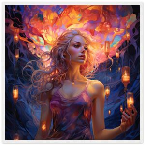 Lovely Lanterns and Colors Framed Print