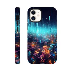 High Speed Data Abstract Phone Case - Tough case, Apple - iPhone 12 Mini