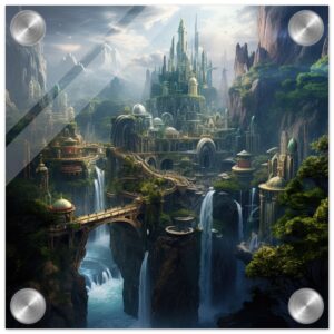 Elven Kingdom Acrylic Print - 20x20 cm / 8x8″