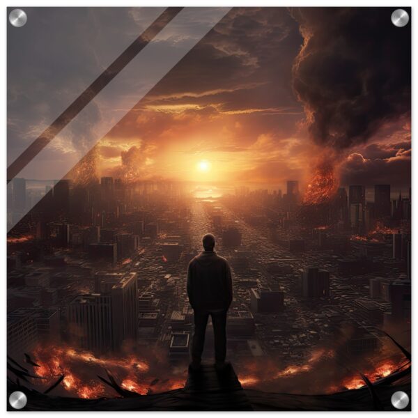 As The World Ends - Apocalypse Acrylic Print - 50x50 cm / 20x20″
