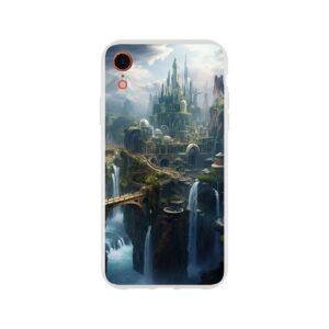 Elven Kingdom Fantasy Landscape Phone Case - Flexi case, Apple - iPhone XR