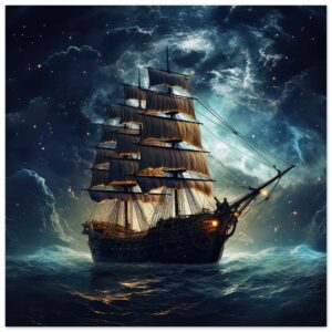 Fantastic Voyage Art Metal Print - 30x30 cm / 12x12″