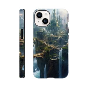 Elven Kingdom Fantasy Landscape Phone Case - Tough case, Apple - iPhone 14