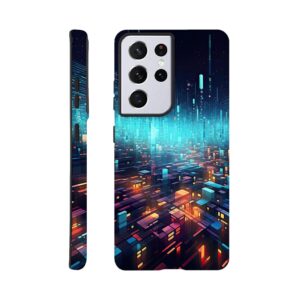 High Speed Data Abstract Phone Case - Tough case, Samsung - Galaxy S21 Ultra