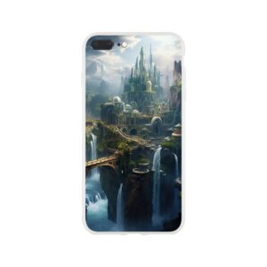 Elven Kingdom Fantasy Landscape Phone Case - Flexi case, Apple - iPhone 8 Plus