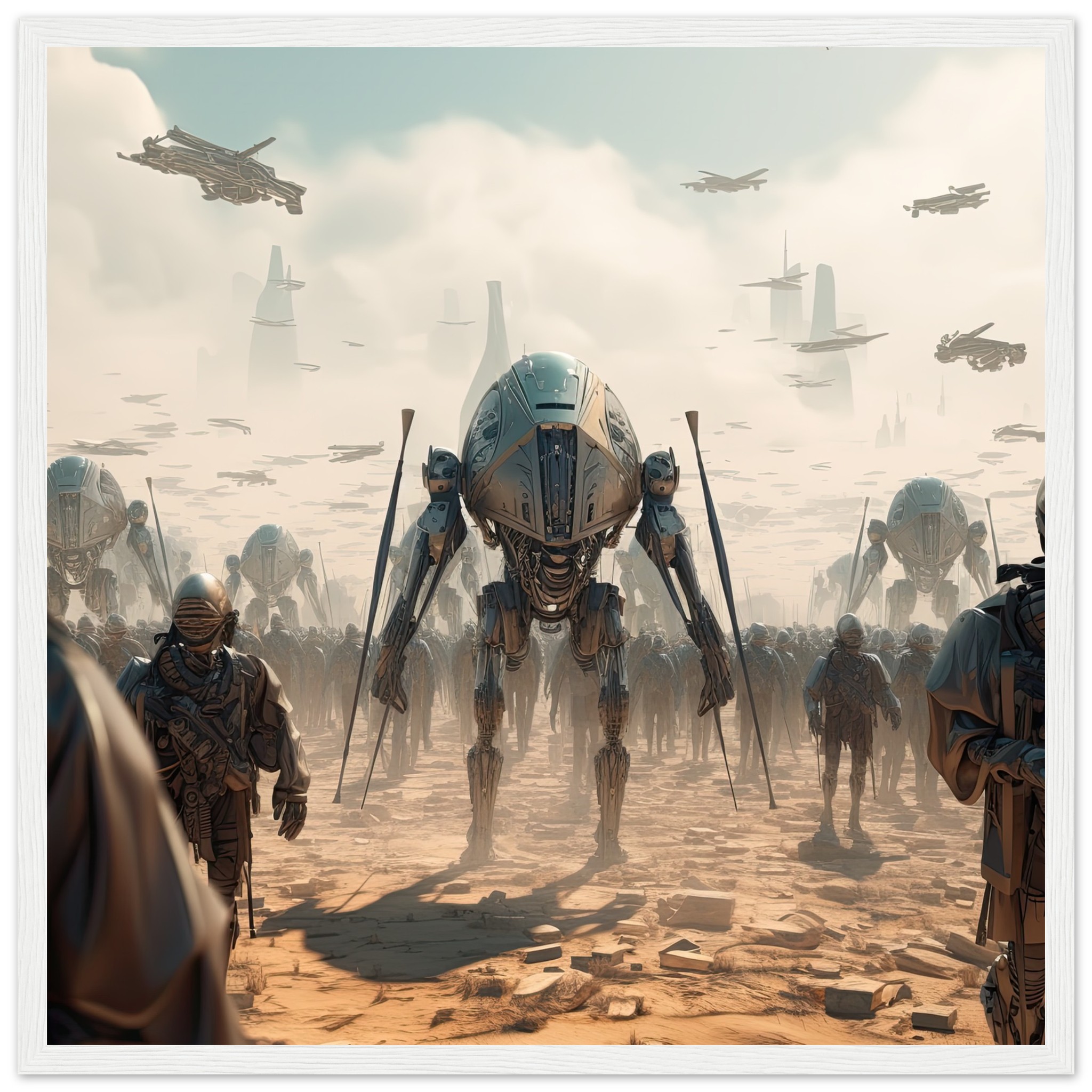 Future War Sci-Fi Futuristic Framed Print