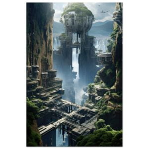 Sci-Fi Concept Art Canvas Print - Thick