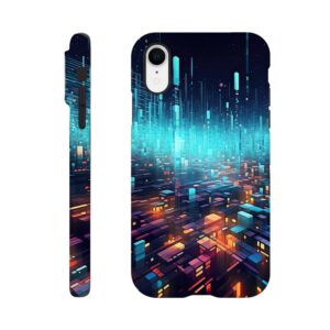 High Speed Data Abstract Phone Case - Tough case, Apple - iPhone XR
