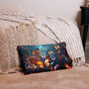 Butterflies of Light Throw Pillow - Image 5