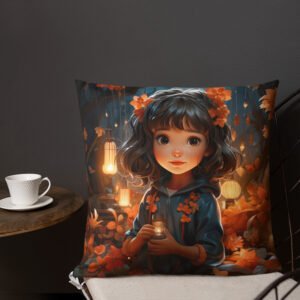 Enchanted World - Girl - Throw Pillow - Image 6