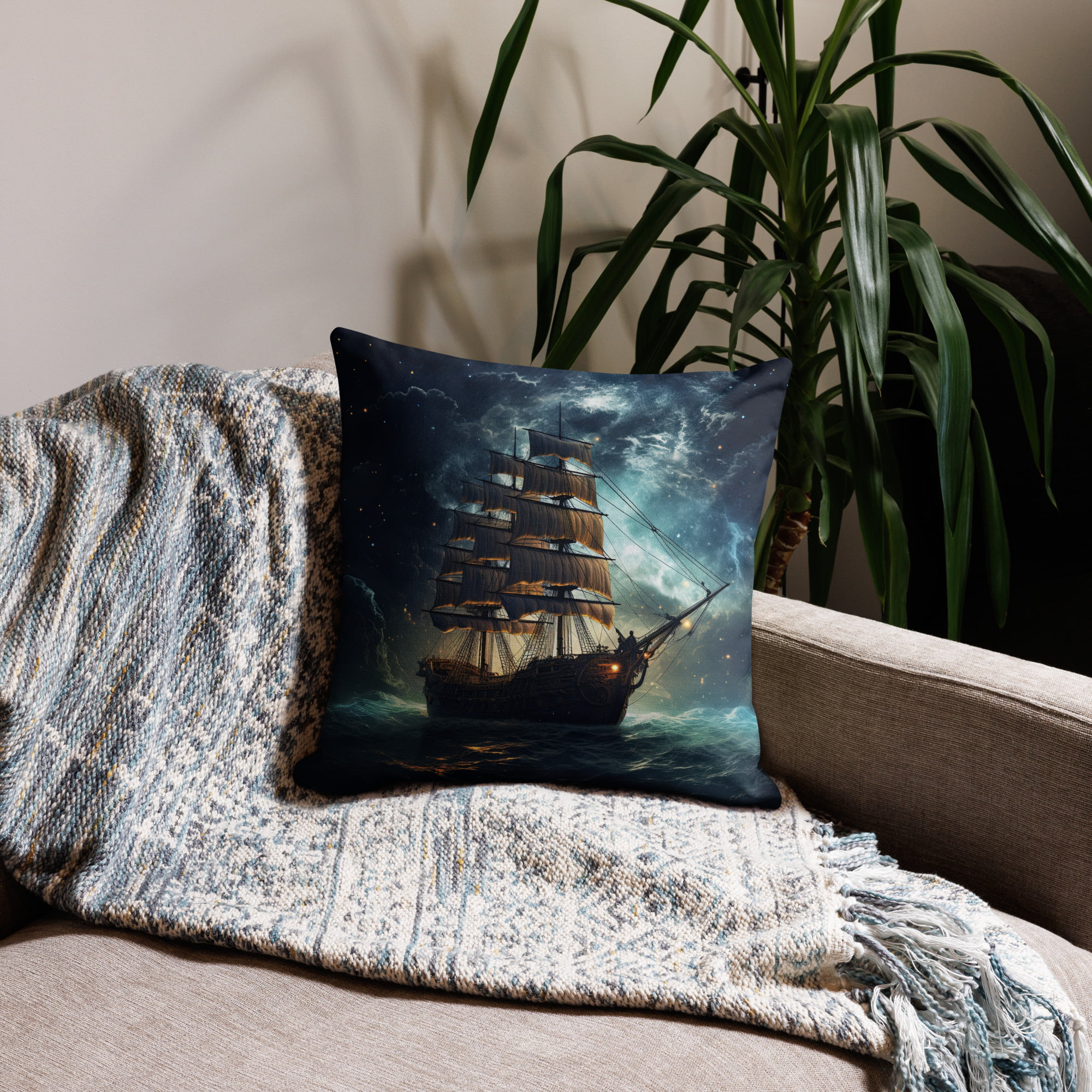 Fantastic Voyage Premium Throw Pillow - 18×18