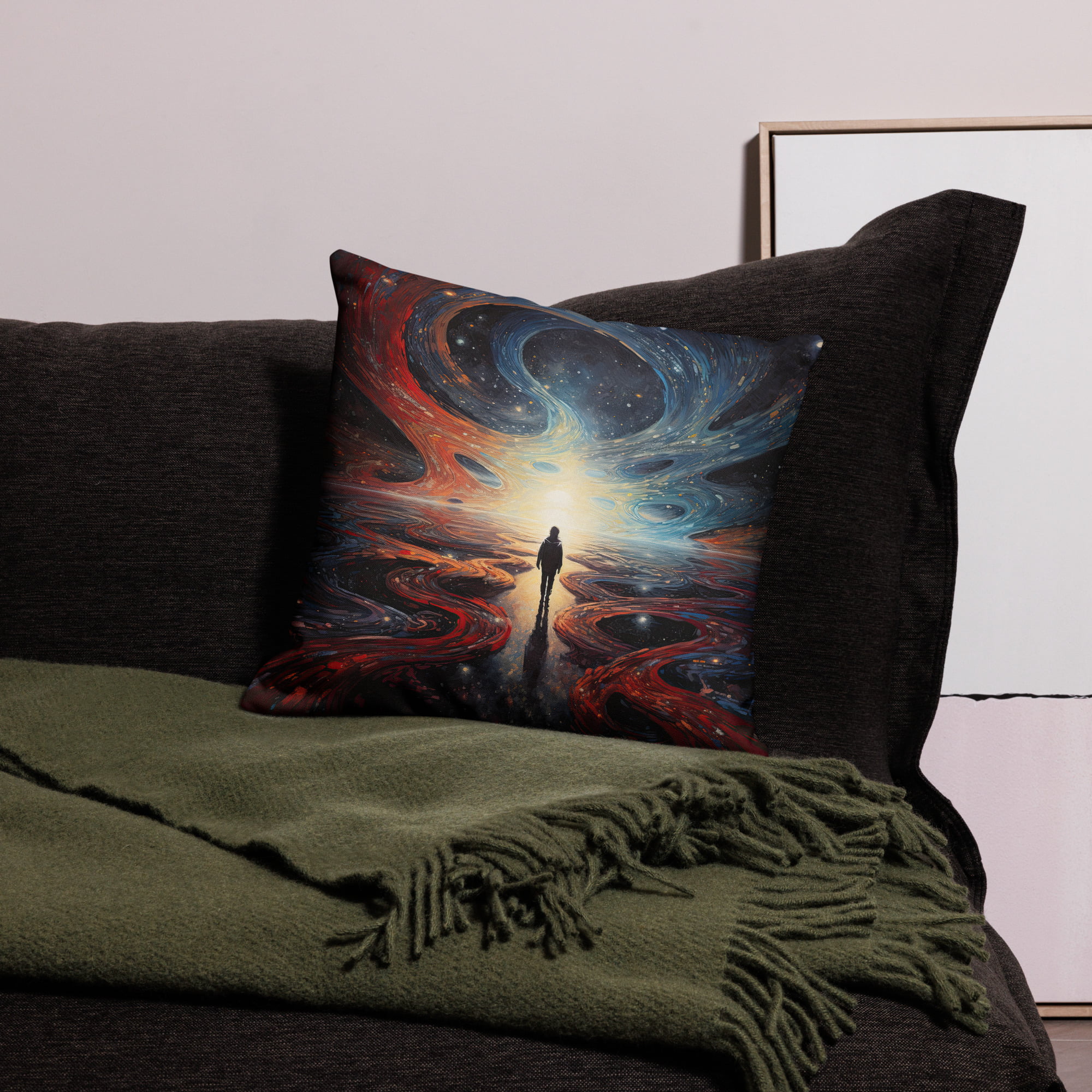 Infinity Abstract Art Premium Pillow - 18×18