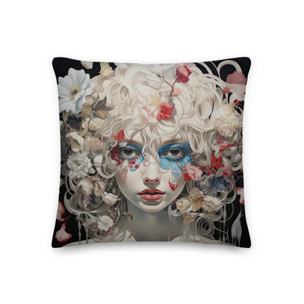 Flower Girl Stylish Throw Pillow - 18×18