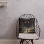 The Watcher Art Premium Throw Pillow - 18×18