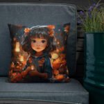 Enchanted World - Girl - Throw Pillow - 18×18