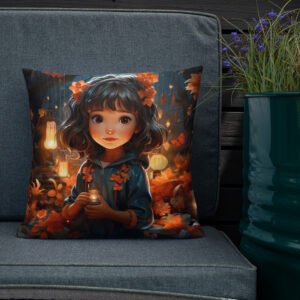 Enchanted World - Girl - Throw Pillow - 18×18