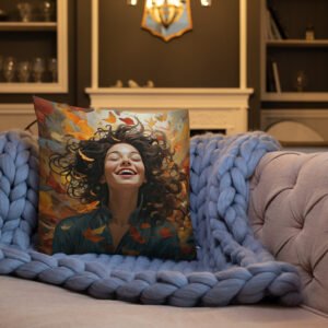 Pure Happiness Premium Throw Pillow - Image 3