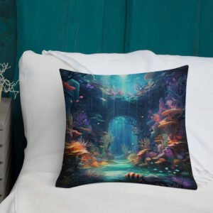Underwater Paradise Premium Throw Pillow - Image 5