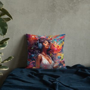 Music in Color Art Throw Pillow - Image 6