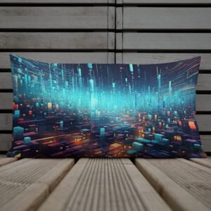 High Speed Data Abstract Premium Pillow - Image 13