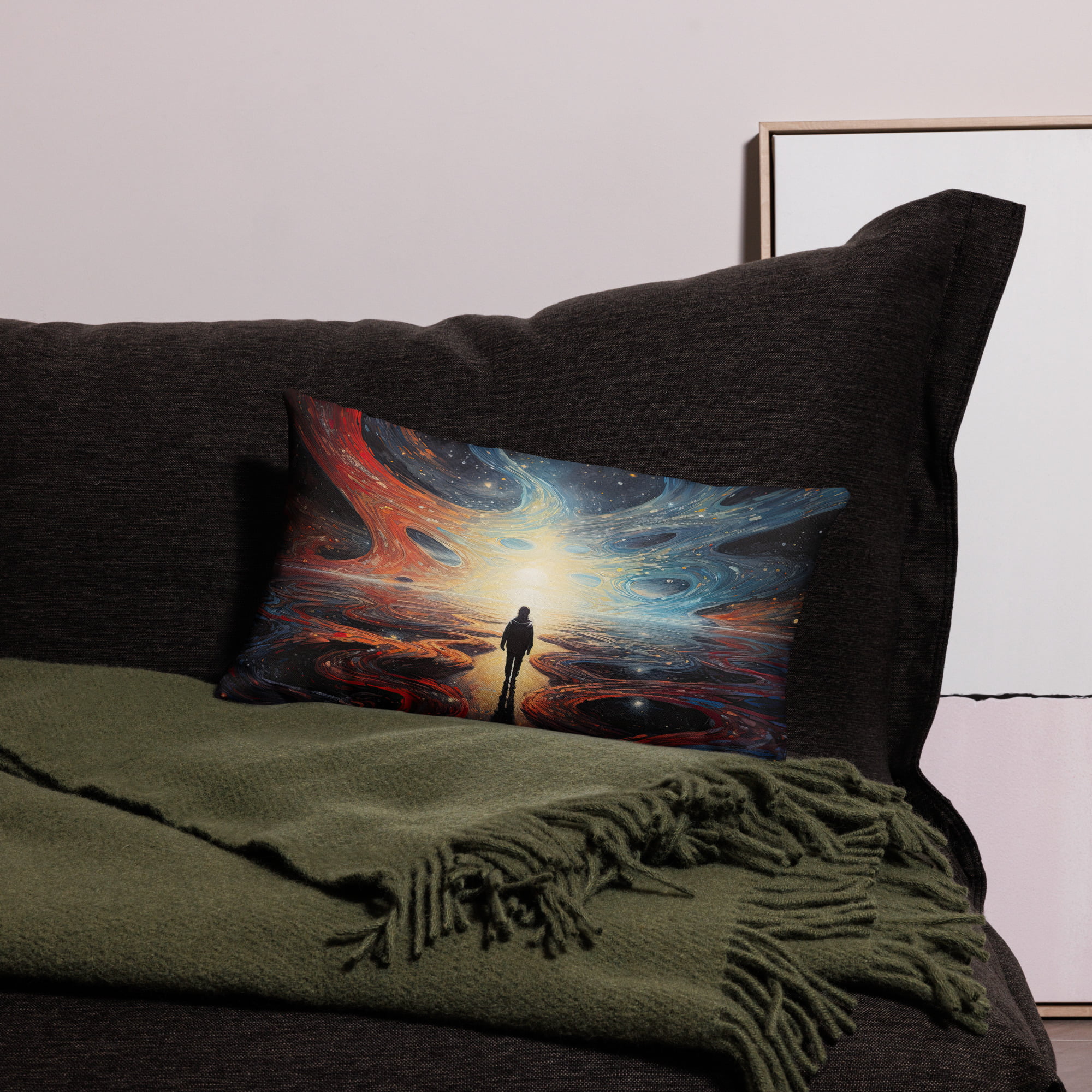 Infinity Abstract Art Premium Pillow – 20×12