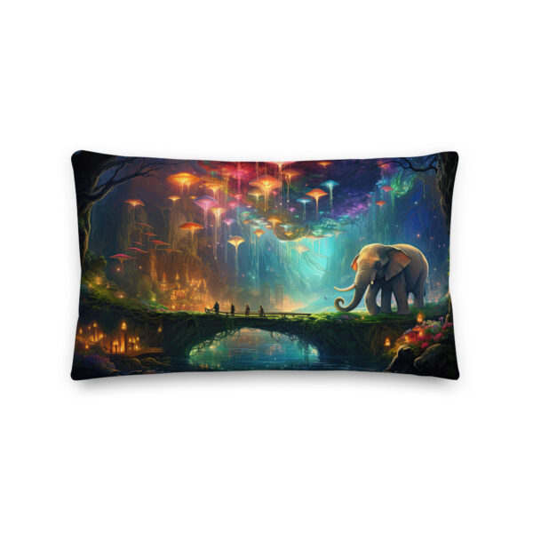 Elephant Cave of Wonder Throw Pillow