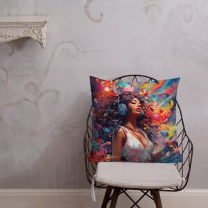 Music in Color Art Throw Pillow - Image 17