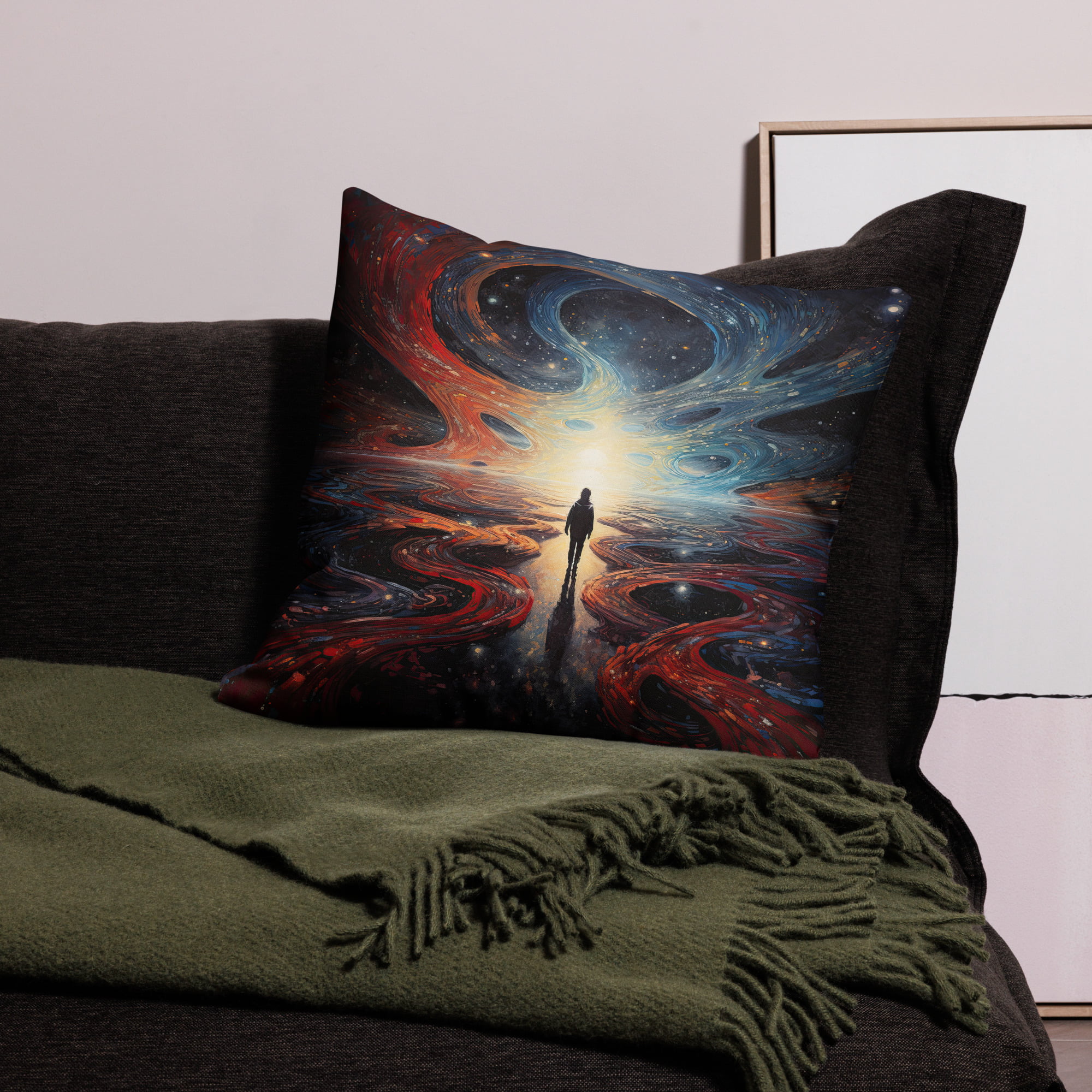 Infinity Abstract Art Premium Pillow – 22×22