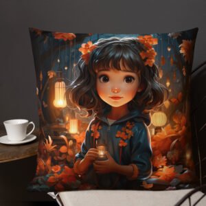 Enchanted World - Girl - Throw Pillow - Image 7