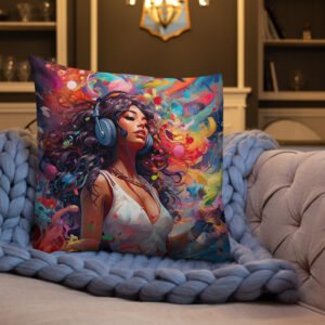 Music in Color Art Throw Pillow - Image 14