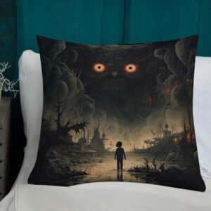 The Watcher Art Premium Throw Pillow - Image 14