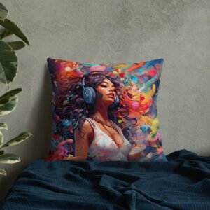 Music in Color Art Throw Pillow - Image 16