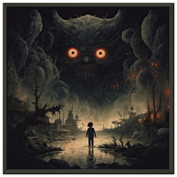 The Watcher Fantasy Monster Framed Print