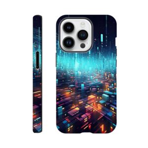 High Speed Data Abstract Phone Case - Tough case, Apple - iPhone 14 Pro