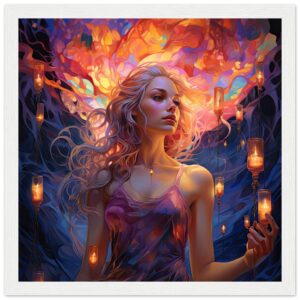 Lovely Lanterns and Colors Framed Print