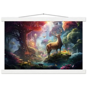 Incredible World - Art Print with Hanger - 30x45 cm / 12x18″, White wall hanger