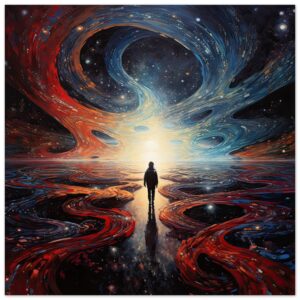 Infinity Abstract Art Poster - 25x25 cm / 10x10″