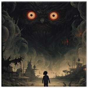 The Watcher Canvas Art Print - 20x20 cm / 8x8″, Thick