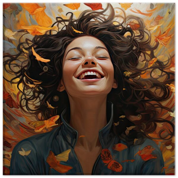Pure Happiness Art Canvas Print - 30x30 cm / 12x12″, Thick