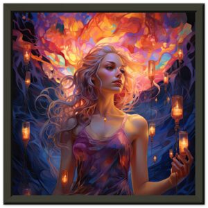 Lovely Lanterns and Colors Framed Print