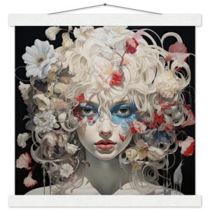 Flower Girl Art Print with Hanger