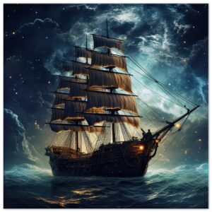 Fantastic Voyage Art Canvas Print - 60x60 cm / 24x24″, Slim