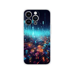 High Speed Data Abstract Phone Case - Flexi case, Apple - iPhone 14 Pro