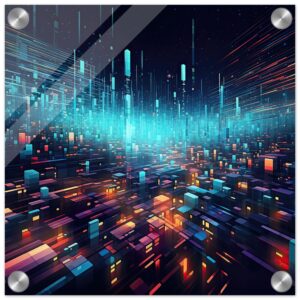 High Speed Data Acrylic Print - 30x30 cm / 12x12″