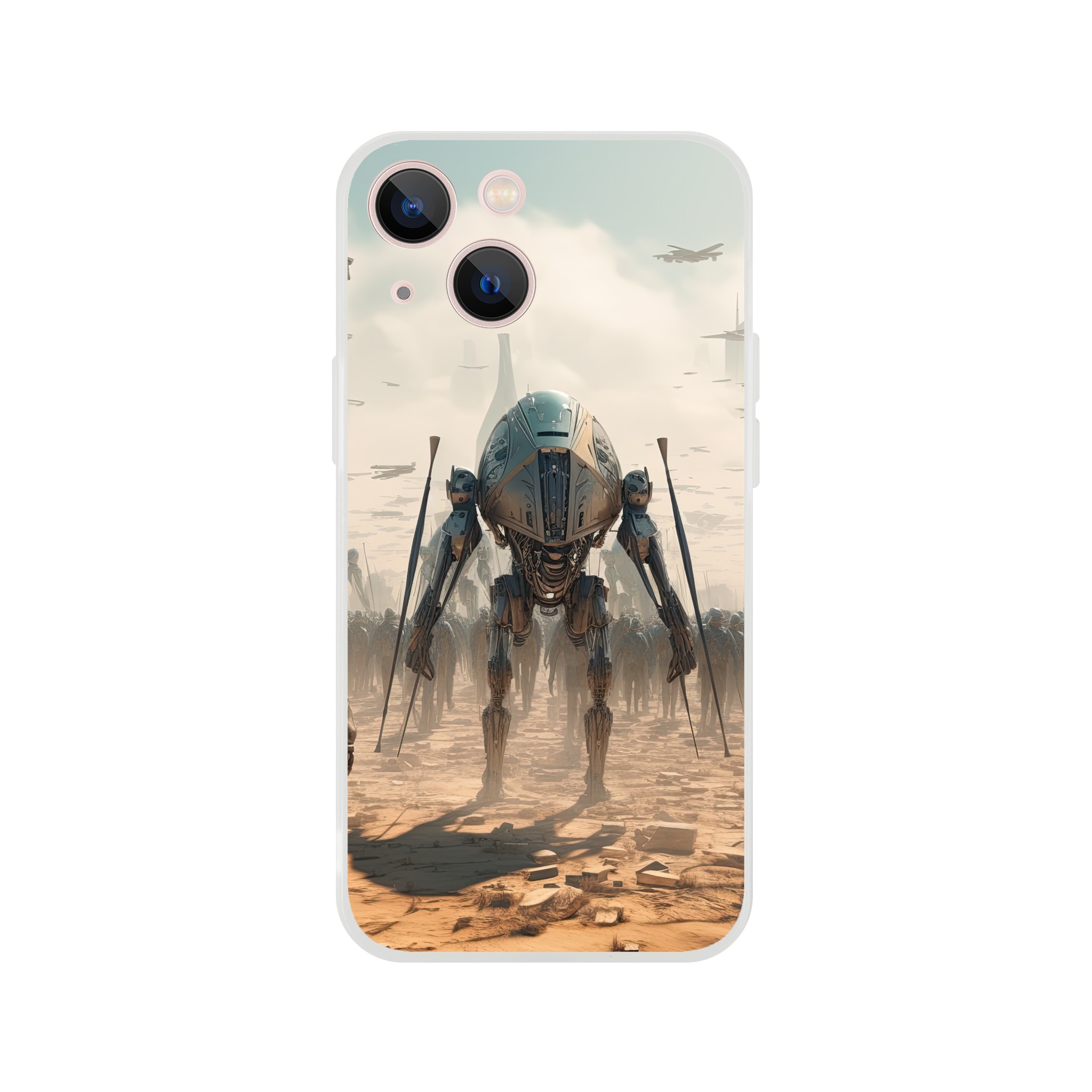 Future War Sci-Fi Futuristic Phone Case – Flexi case, Apple – iPhone 13 Mini