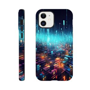 High Speed Data Abstract Phone Case - Tough case, Apple - iPhone 12
